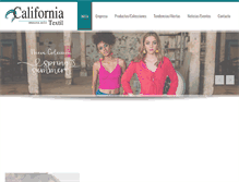 Tablet Screenshot of californiatextil.com